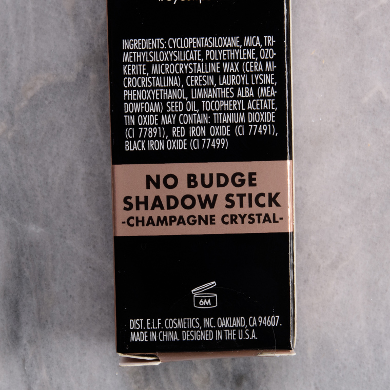 elf Champagne Crystal No Budge Shadow Stick