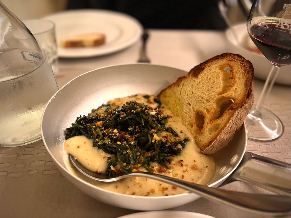 fava bean dish with bread in restaurant italy.heic