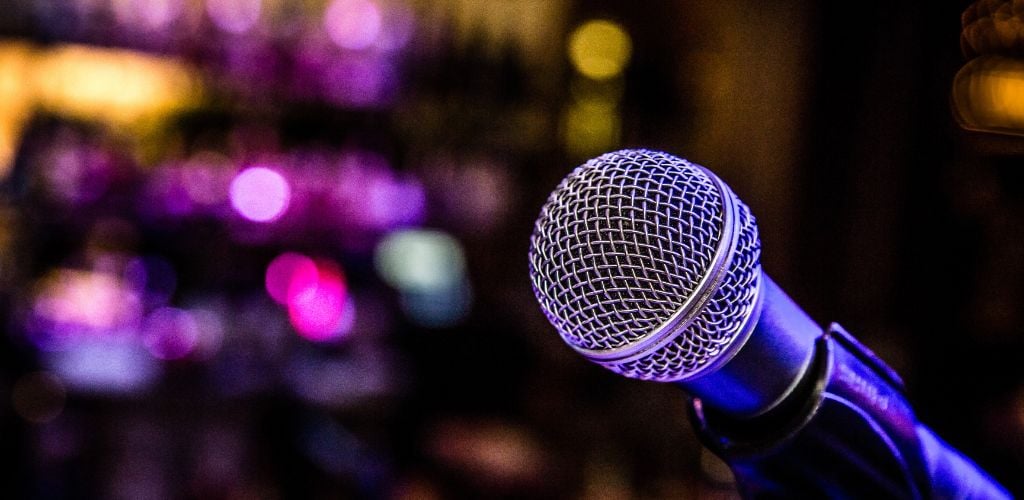 Microphone in a Night bar.