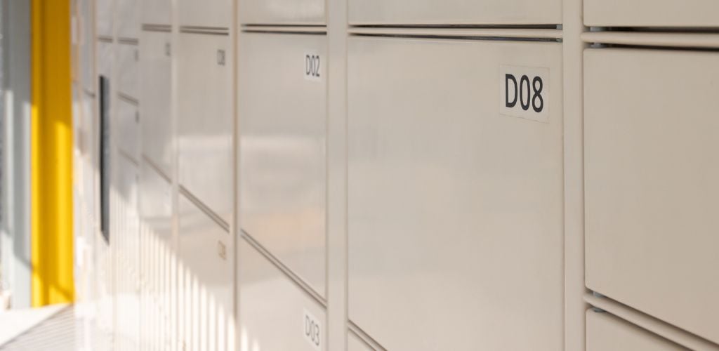 row of mailboxes 