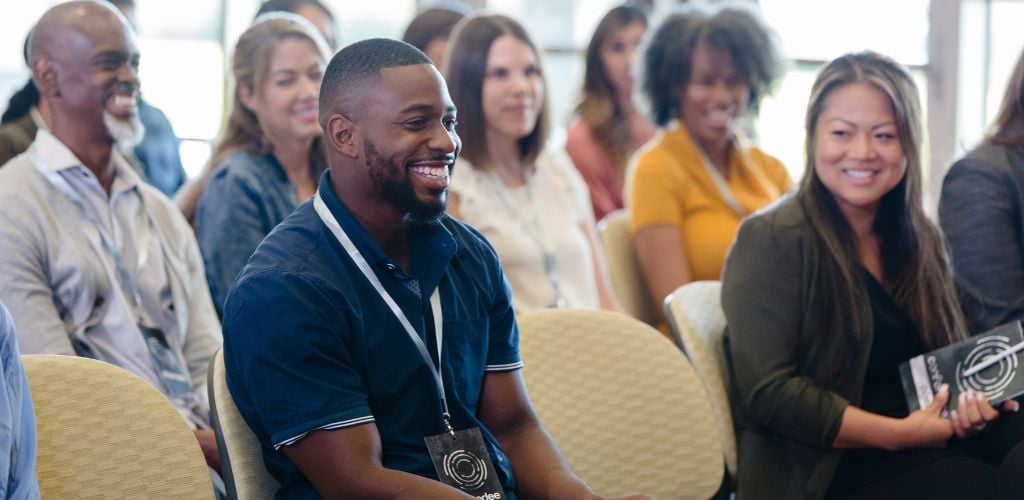 group of people at a conference/networking/development event 