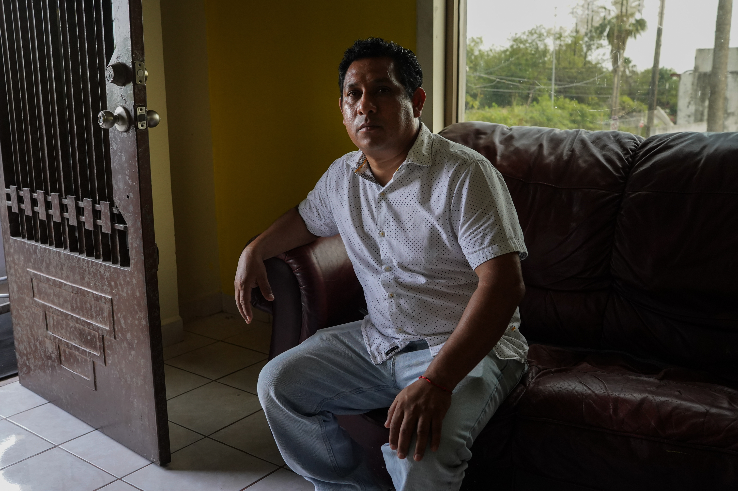 The director of Resource Center Matamoros, Hugo Terrones, spoke to Muckraker founder Anthony Rubin and his brother after the pair showed up at RCM