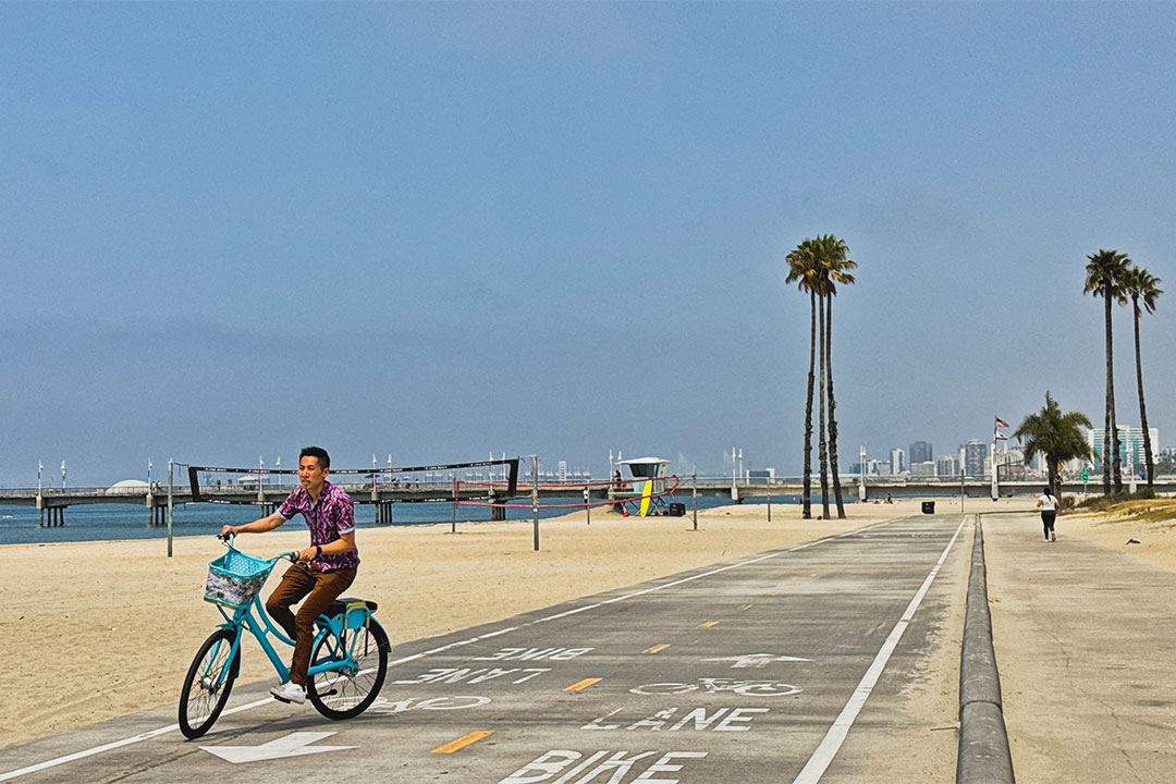 long beach bike path