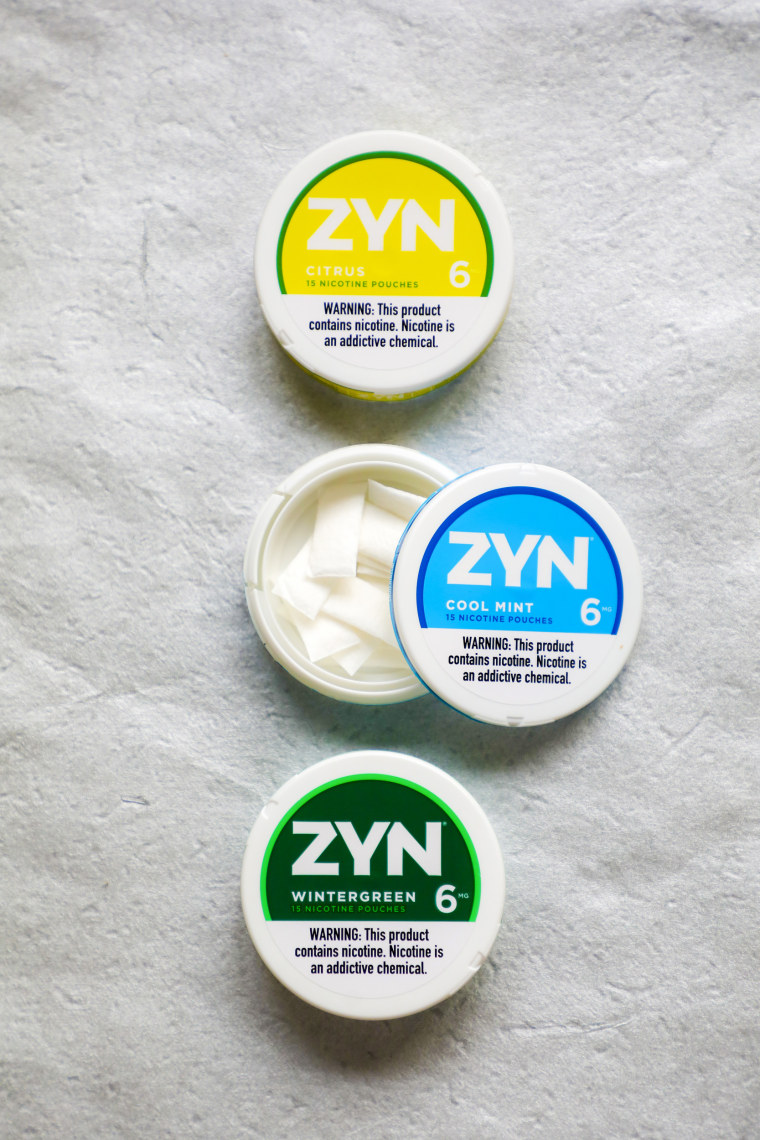 Zyn and nicotine mouth pouch products