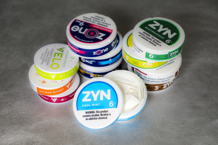 Zyn and nicotine mouth pouch products