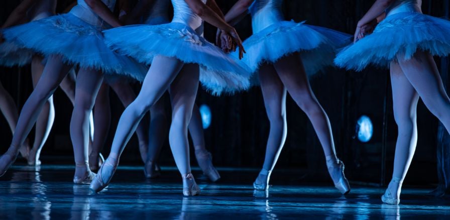 Ballet Troupe During a Show on stage 