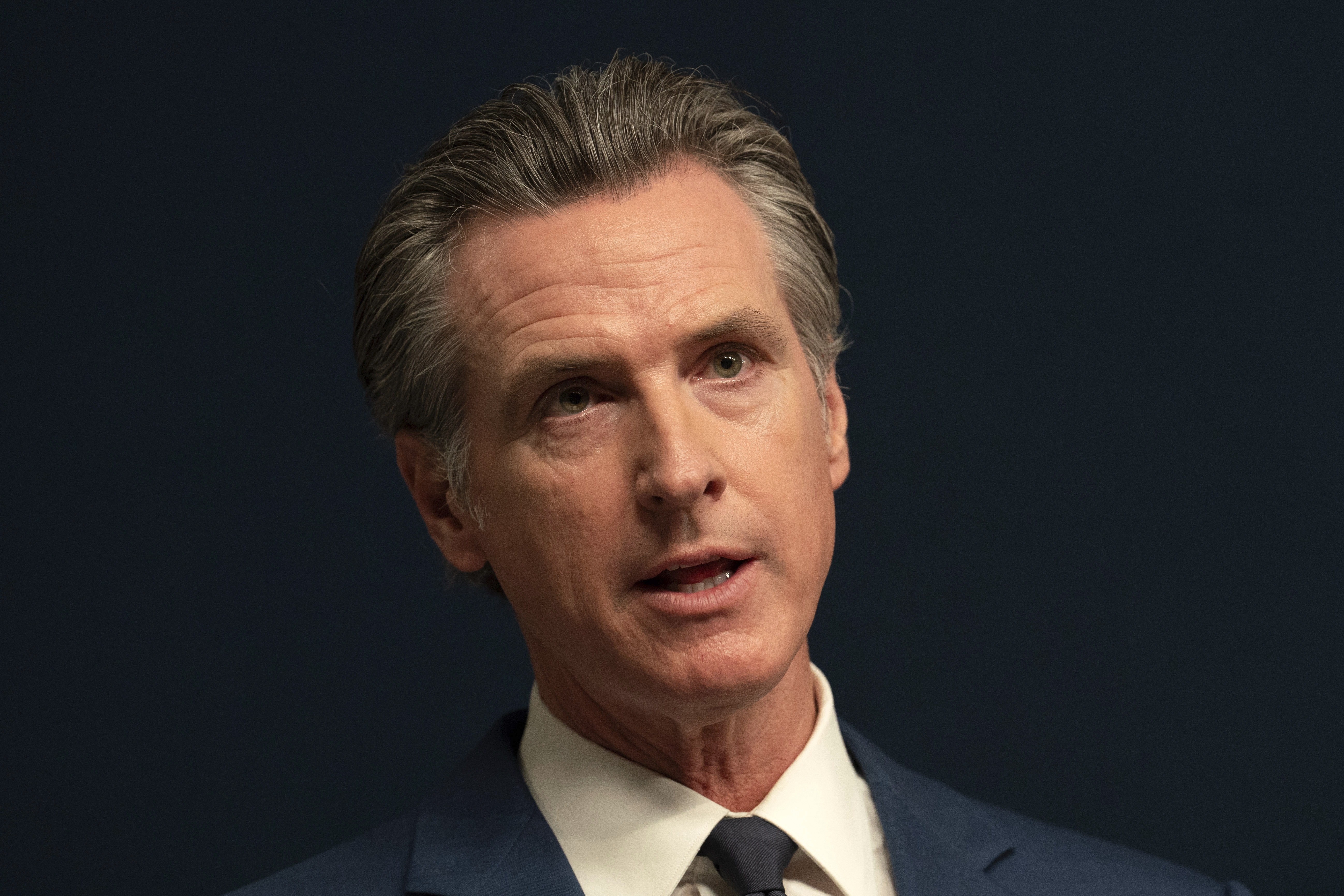 FILE -- California Gov. Gavin Newsom vetoed SB1046, a hotly contested measure that would have been the nation