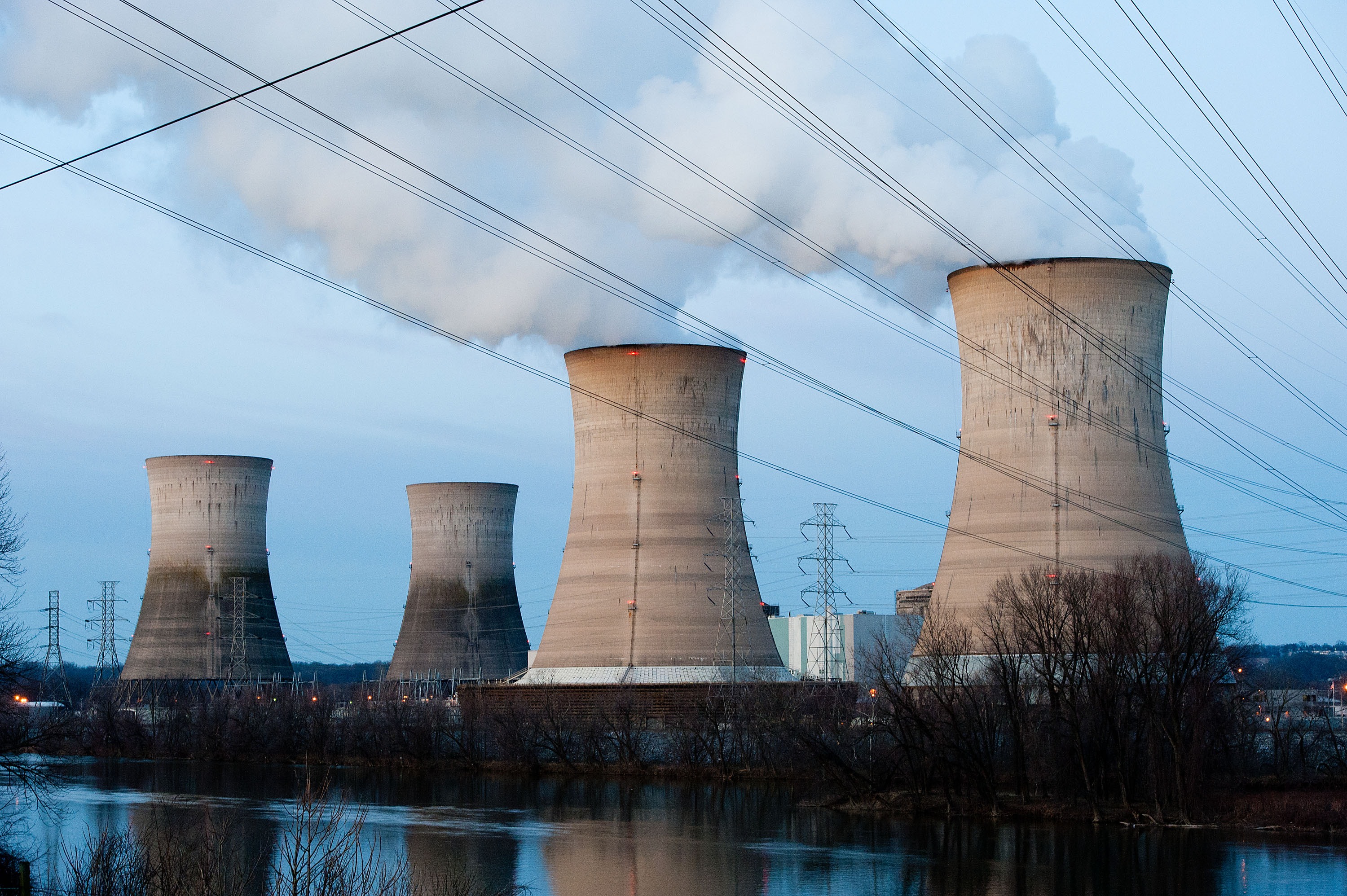 The Three Mile Island nuclear plant is seen in March 2011 in Middletown, Pa.