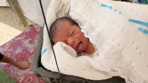 At a time of despair in Gaza, a newborn brings hope