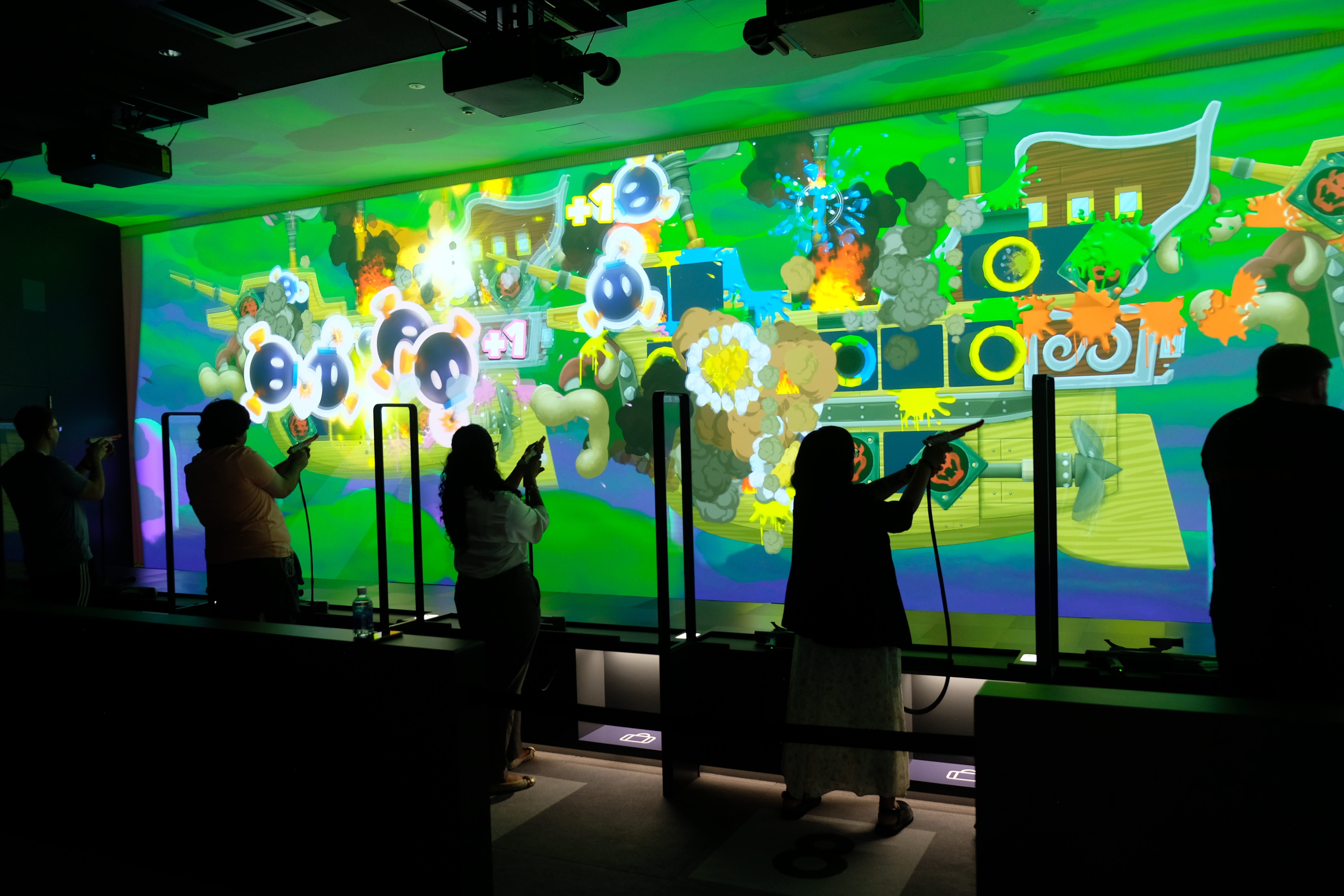 A shooting gallery at the Nintendo Museum in Kyoto, Japan.