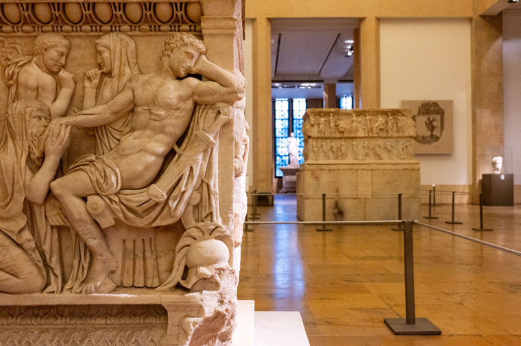 Roman artifacts at Lebanon’s national museum.