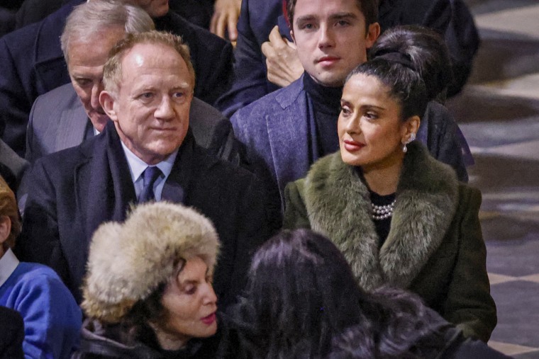 Salma Hayek and her husband Francois-Henri Pinault.