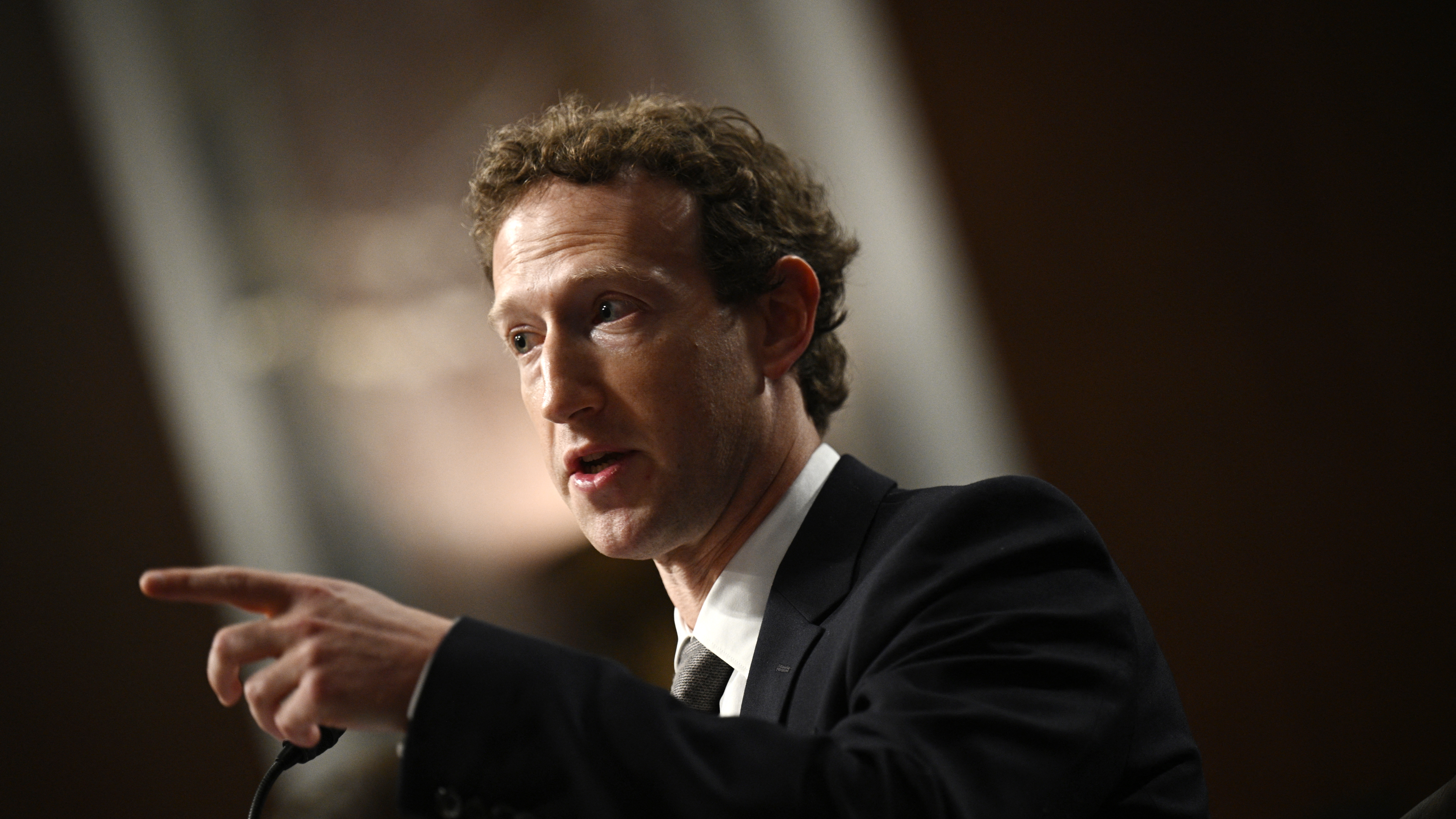 Meta CEO Mark Zuckerberg testifying during the U.S. Senate Judiciary Committee hearing in January 2024. Zuckerberg announced on Jan. 7, 2025 that the company would no longer work with third-party fact checking organizations.