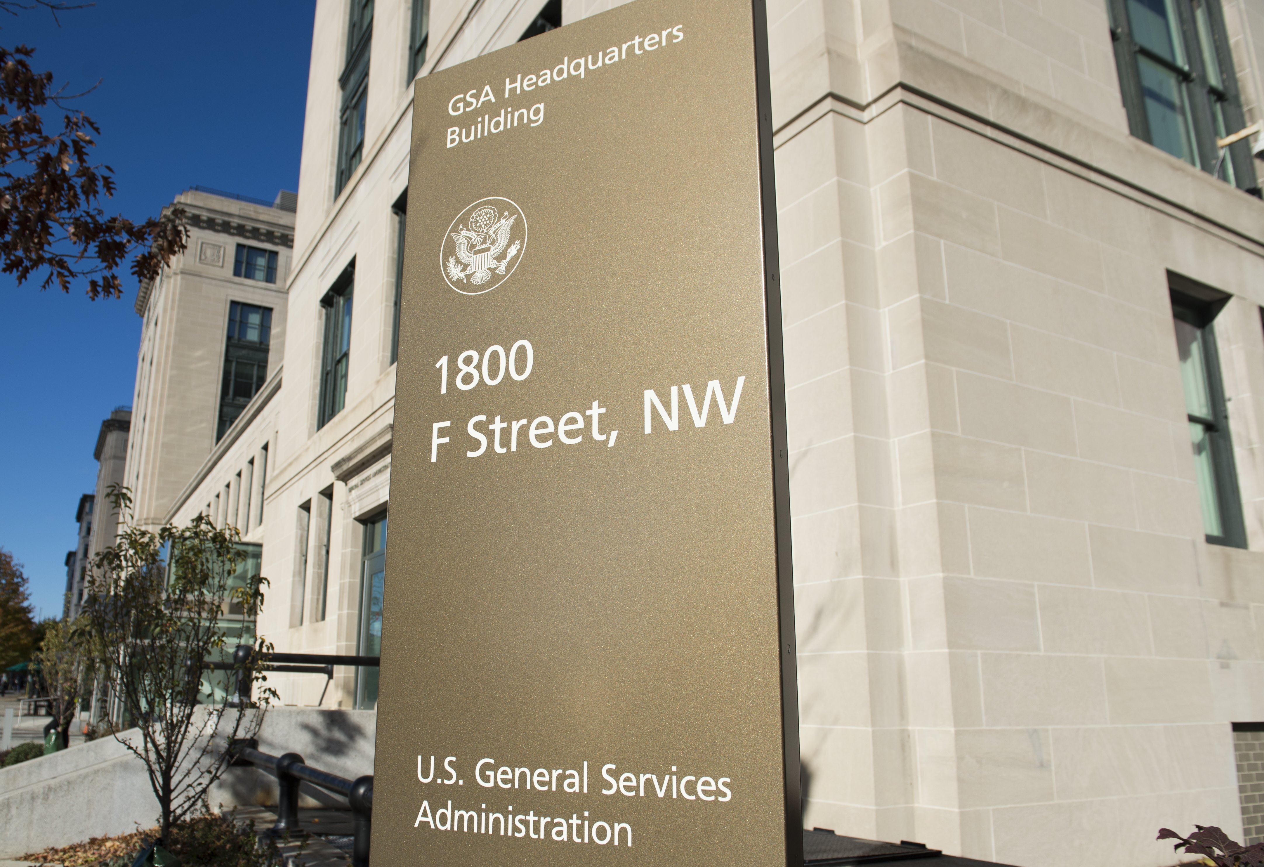 The General Services Administration (GSA) headquarters building in Washington, DC in a 2016 file photo. The agency is bracing for deep cuts under the new Trump administration.