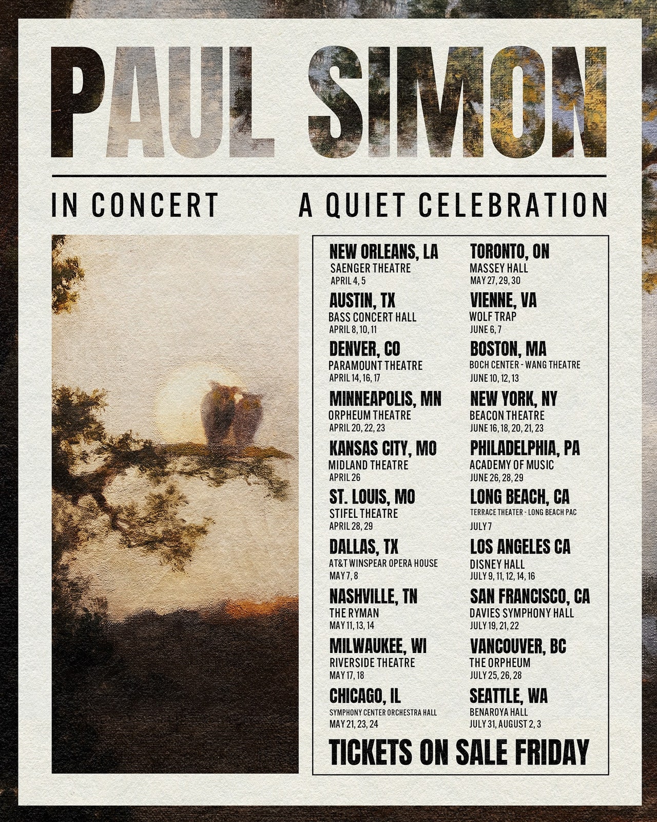 Paul Simon: A Quiet Celebration Tour