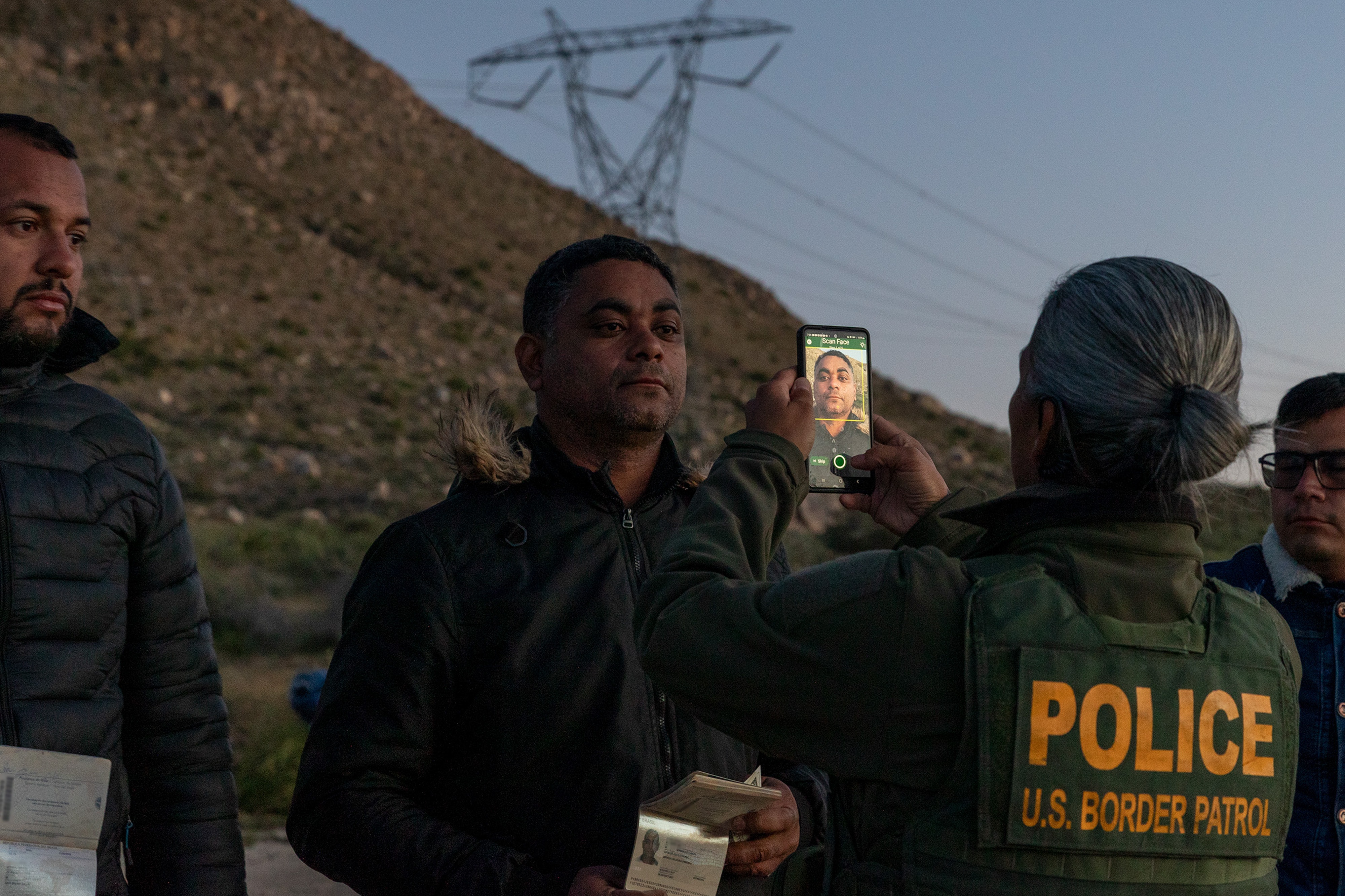 U.S. Customs and Border Protection officials collect facial scans from migrants crossing into the country from the U.S.-Mexico border as part of processing procedures.<br />‘/></p>
<p>The website restofworld got entries from 45 countries for a photo contest focusing on technology. Here are their top picks — from facial scans for migrants to kids in a Mongolian tent transfixed by of a TV. </p>
<p>(Image credit: Grace Yoon)</p>
<p><img src=