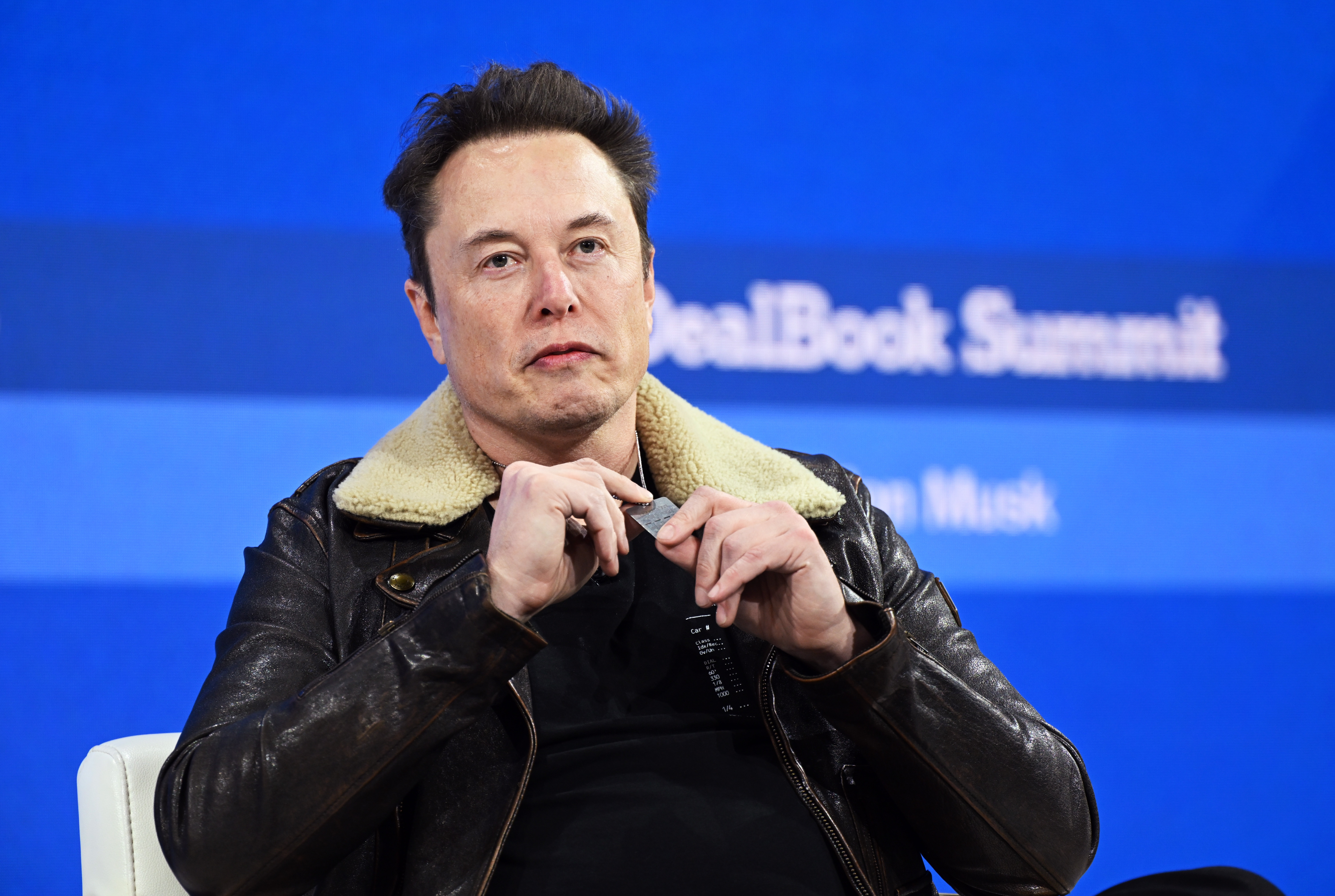 Elon Musk at <em>The New York Times </em>Dealbook conference in November 2023, when he criticized advertisers for boycotting his social media platform, X, after Media Matters and other groups reported on the rise of extremist content on the platform since his 2022 purchase.’/></p>
<p>A new suit in an ongoing legal battle between the billionaire and the liberal advocacy group claims Musk’s legal attacks are impeding the organization’s work.</p>
<p>(Image credit: Slaven Vlasic)</p>
<p><img src=