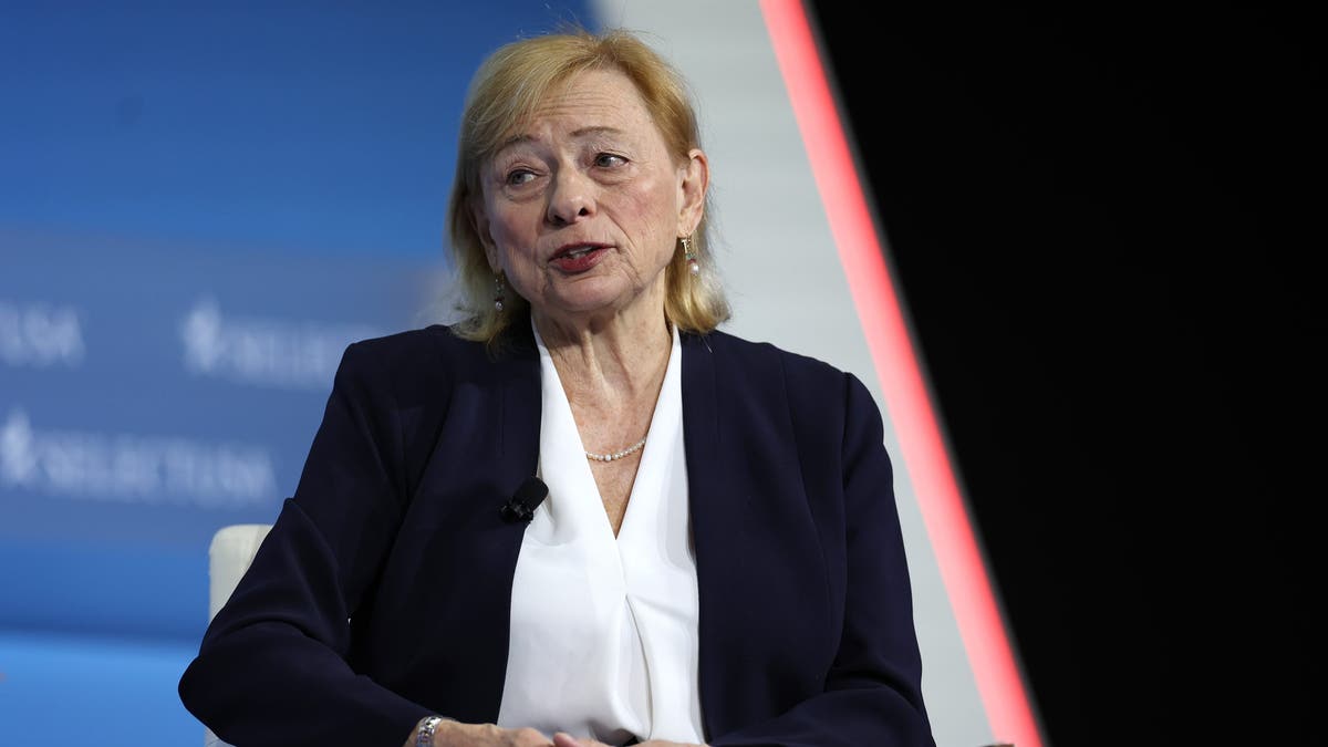 Gov. Janet Mills (D-ME) delivers remarks at the SelectUSA Investment Summit on May 4, 2023, in National Harbor, Maryland. The SelectUSA Investment Summit aims to attract foreign investment in the United States. (Photo by Kevin Dietsch/Getty Images)